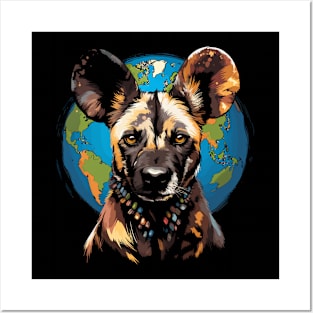 African Wild Dog Earth Day Posters and Art